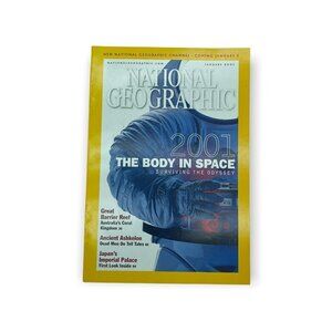 5/$10 National Geographic Magazine The Body In Space January 2001